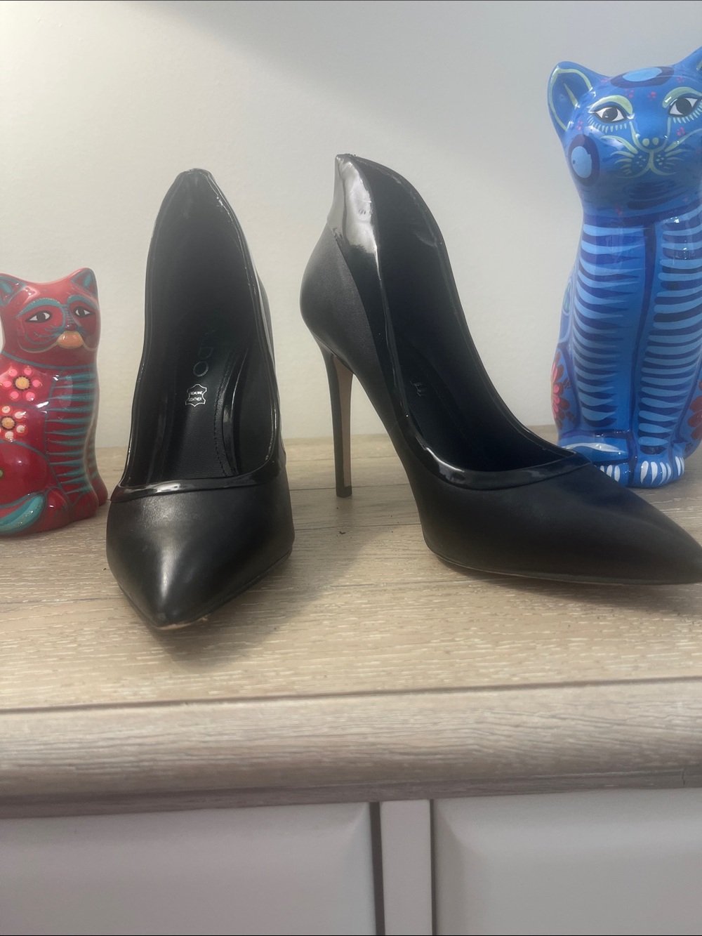 Aldo Black Pointed Stiletto Heels